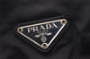 Authentic PRADA VELA Nylon Tessuto Leather Backpack B4650 Black 2424I