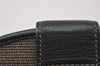 Authentic FENDI Vintage Pequin Bifold Wallet Purse PVC Leather Brown Black 2425I