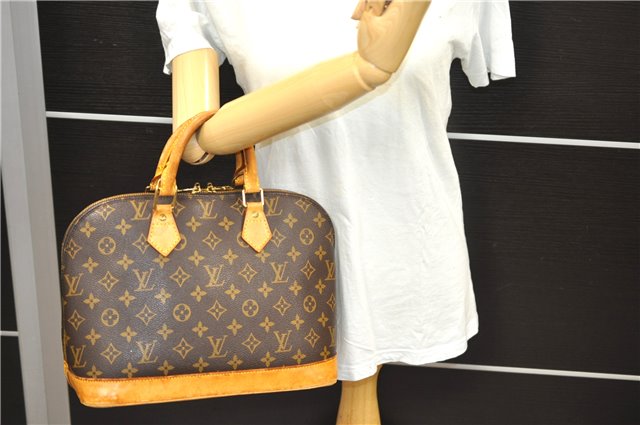 Authentic Louis Vuitton Monogram Alma Hand Bag M51130 LV 2427D