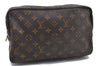 Auth Louis Vuitton Monogram Trousse Toilette 28 Clutch Hand Bag M47522 LV 2428D