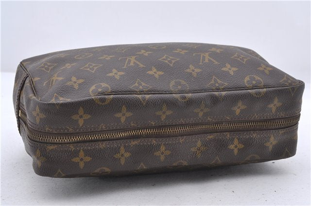 Auth Louis Vuitton Monogram Trousse Toilette 28 Clutch Hand Bag M47522 LV 2428D