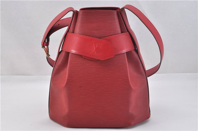 Auth Louis Vuitton Epi Sac De Paule PM Shoulder Cross Bag Red M80207 LV 2428F