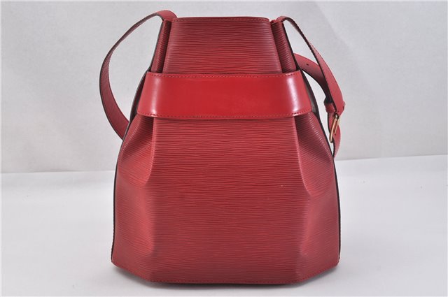 Auth Louis Vuitton Epi Sac De Paule PM Shoulder Cross Bag Red M80207 LV 2428F
