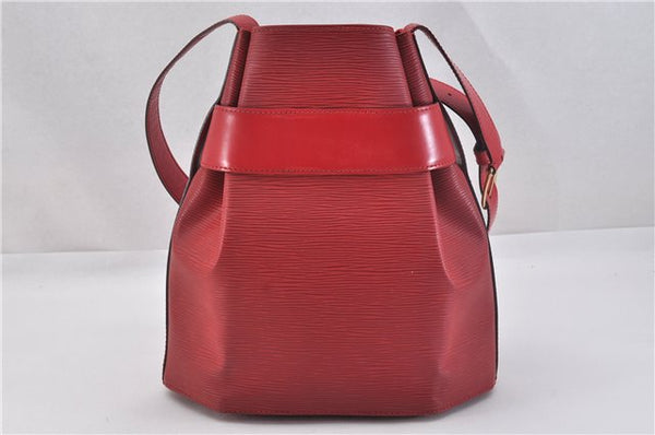 Auth Louis Vuitton Epi Sac De Paule PM Shoulder Cross Bag Red M80207 LV 2428F