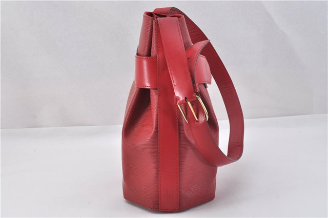 Auth Louis Vuitton Epi Sac De Paule PM Shoulder Cross Bag Red M80207 LV 2428F
