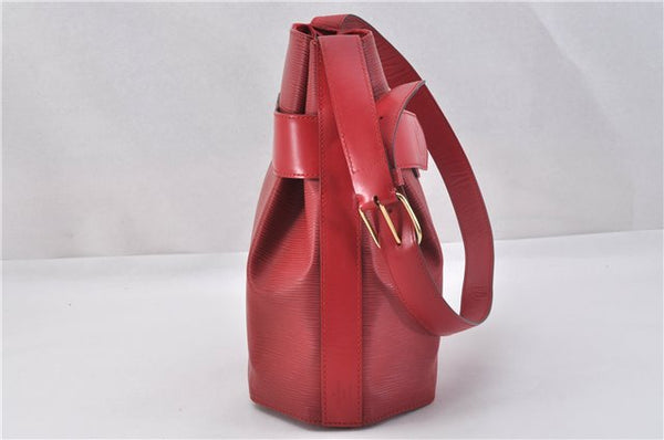 Auth Louis Vuitton Epi Sac De Paule PM Shoulder Cross Bag Red M80207 LV 2428F