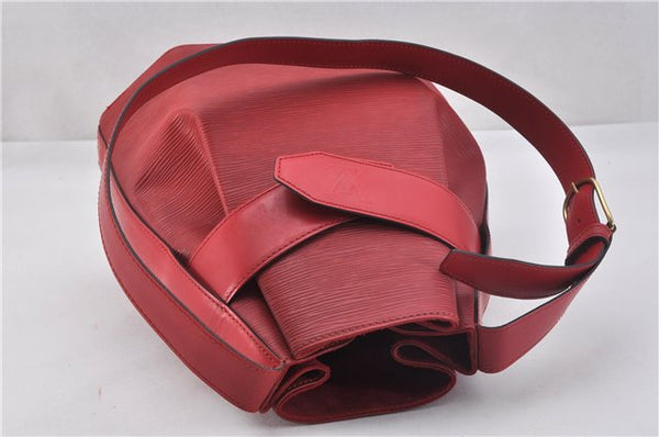 Auth Louis Vuitton Epi Sac De Paule PM Shoulder Cross Bag Red M80207 LV 2428F
