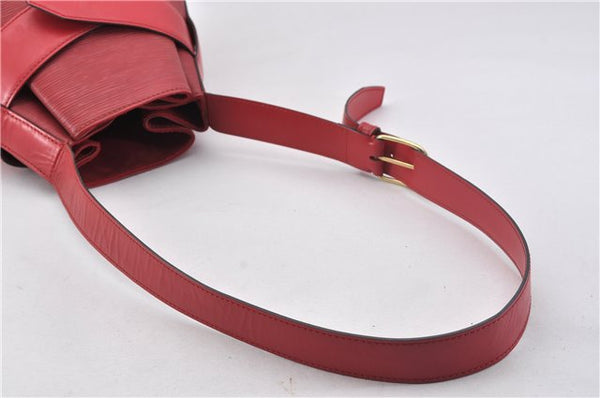 Auth Louis Vuitton Epi Sac De Paule PM Shoulder Cross Bag Red M80207 LV 2428F
