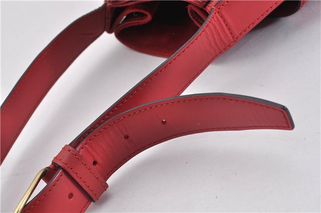 Auth Louis Vuitton Epi Sac De Paule PM Shoulder Cross Bag Red M80207 LV 2428F