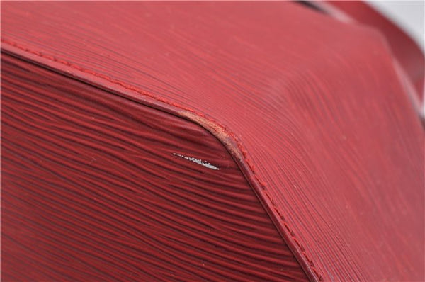 Auth Louis Vuitton Epi Sac De Paule PM Shoulder Cross Bag Red M80207 LV 2428F