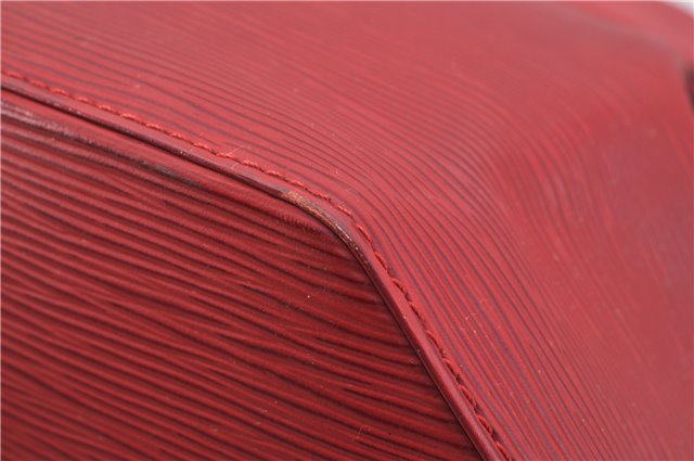 Auth Louis Vuitton Epi Sac De Paule PM Shoulder Cross Bag Red M80207 LV 2428F