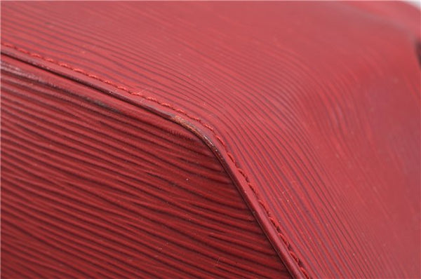 Auth Louis Vuitton Epi Sac De Paule PM Shoulder Cross Bag Red M80207 LV 2428F