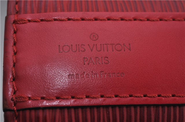 Auth Louis Vuitton Epi Sac De Paule PM Shoulder Cross Bag Red M80207 LV 2428F