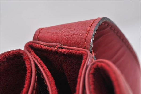 Auth Louis Vuitton Epi Sac De Paule PM Shoulder Cross Bag Red M80207 LV 2428F