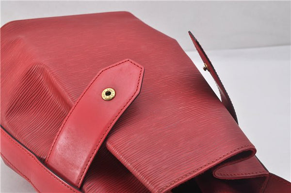 Auth Louis Vuitton Epi Sac De Paule PM Shoulder Cross Bag Red M80207 LV 2428F