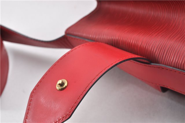 Auth Louis Vuitton Epi Sac De Paule PM Shoulder Cross Bag Red M80207 LV 2428F