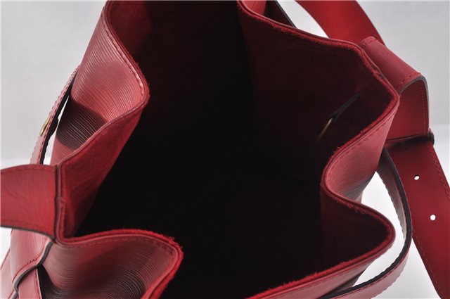 Auth Louis Vuitton Epi Sac De Paule PM Shoulder Cross Bag Red M80207 LV 2428F