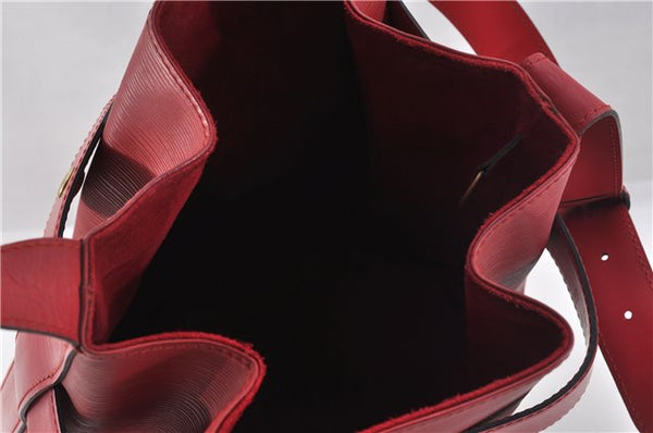 Auth Louis Vuitton Epi Sac De Paule PM Shoulder Cross Bag Red M80207 LV 2428F