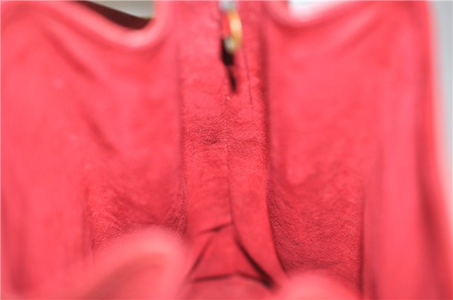 Auth Louis Vuitton Epi Sac De Paule PM Shoulder Cross Bag Red M80207 LV 2428F