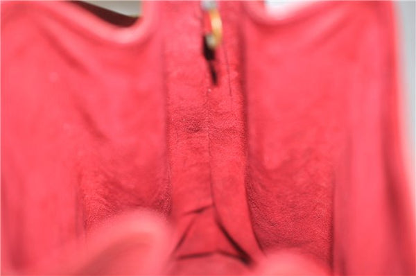 Auth Louis Vuitton Epi Sac De Paule PM Shoulder Cross Bag Red M80207 LV 2428F