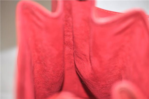 Auth Louis Vuitton Epi Sac De Paule PM Shoulder Cross Bag Red M80207 LV 2428F