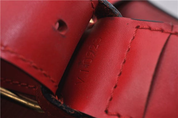 Auth Louis Vuitton Epi Sac De Paule PM Shoulder Cross Bag Red M80207 LV 2428F