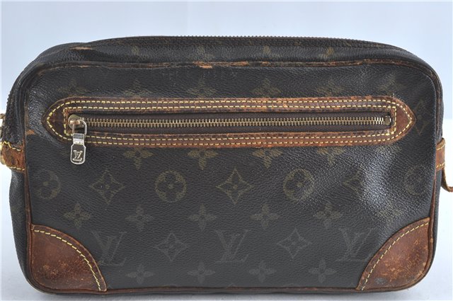Auth Louis Vuitton Monogram Marly Dragonne GM Clutch Hand Bag M51825 LV 2429B