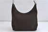 Authentic GUCCI Shoulder Hand Bag Nylon Leather 0000602 Brown 2430D