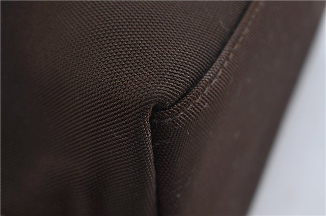 Authentic GUCCI Shoulder Hand Bag Nylon Leather 0000602 Brown 2430D