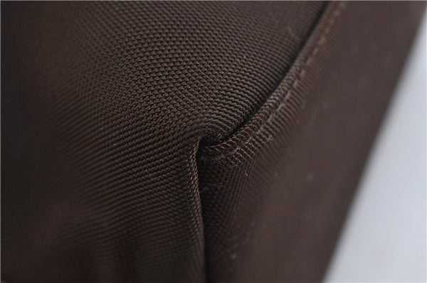 Authentic GUCCI Shoulder Hand Bag Nylon Leather 0000602 Brown 2430D