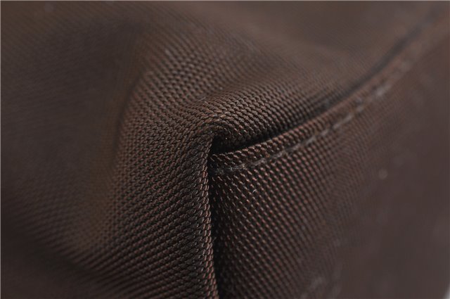 Authentic GUCCI Shoulder Hand Bag Nylon Leather 0000602 Brown 2430D