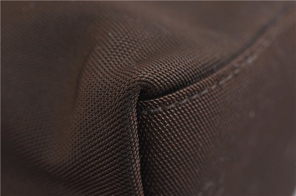 Authentic GUCCI Shoulder Hand Bag Nylon Leather 0000602 Brown 2430D