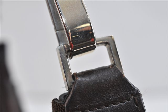 Authentic GUCCI Shoulder Hand Bag Nylon Leather 0000602 Brown 2430D