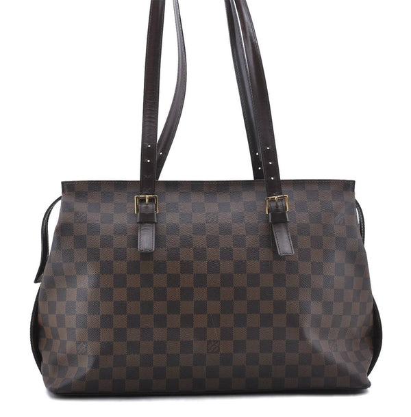 Authentic Louis Vuitton Damier Chelsea Shoulder Tote Bag N51119 LV 2432D