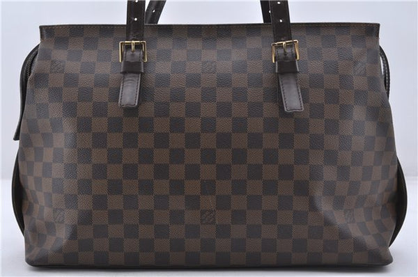 Authentic Louis Vuitton Damier Chelsea Shoulder Tote Bag N51119 LV 2432D