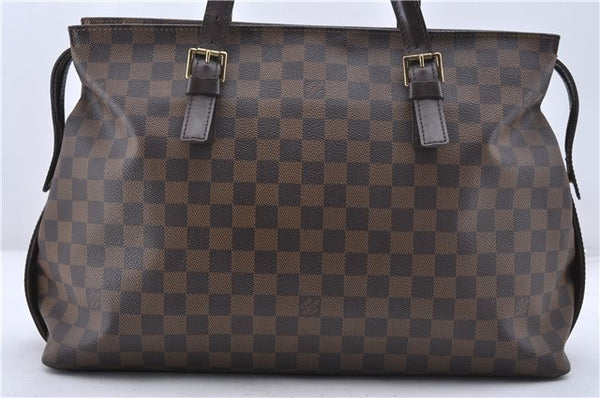 Authentic Louis Vuitton Damier Chelsea Shoulder Tote Bag N51119 LV 2432D