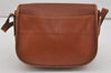 Authentic CELINE Vintage Shoulder Cross Body Bag Leather Brown 2432I