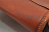 Authentic CELINE Vintage Shoulder Cross Body Bag Leather Brown 2432I