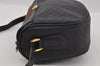 Authentic GUCCI Web Sherry Line Micro GG Shoulder Bag PVC Leather Black 2433I