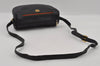 Authentic GUCCI Web Sherry Line Micro GG Shoulder Bag PVC Leather Black 2433I