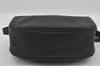 Authentic GUCCI Web Sherry Line Micro GG Shoulder Bag PVC Leather Black 2433I