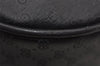 Authentic GUCCI Web Sherry Line Micro GG Shoulder Bag PVC Leather Black 2433I
