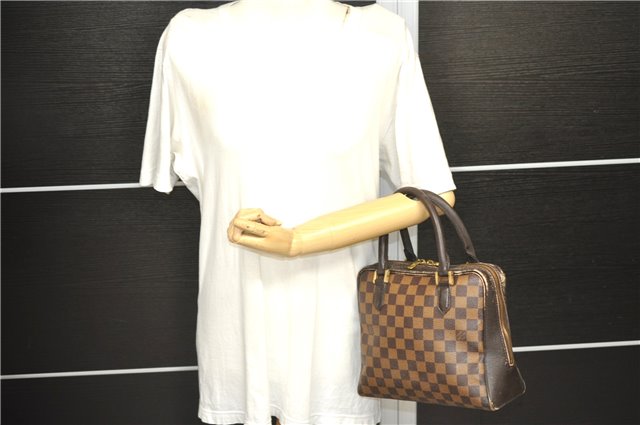 Authentic Louis Vuitton Damier Brera Hand Bag N51150 LV 2435D