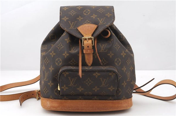 Authentic Louis Vuitton Monogram Montsouris MM Backpack M51136 LV 2435F