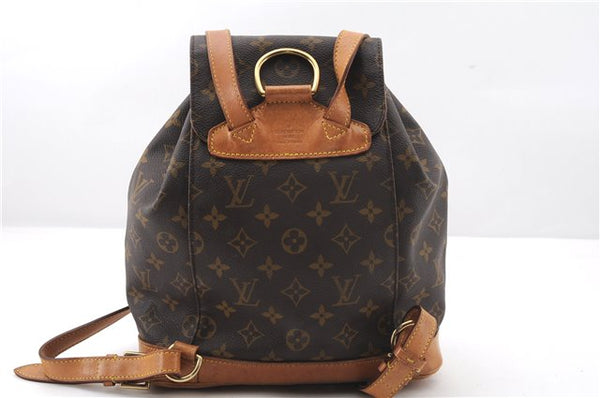 Authentic Louis Vuitton Monogram Montsouris MM Backpack M51136 LV 2435F