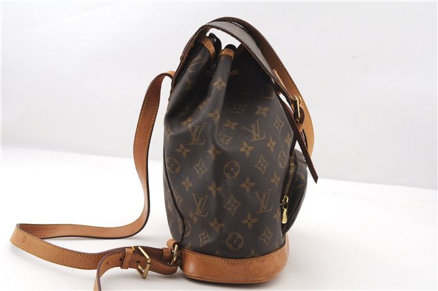 Authentic Louis Vuitton Monogram Montsouris MM Backpack M51136 LV 2435F