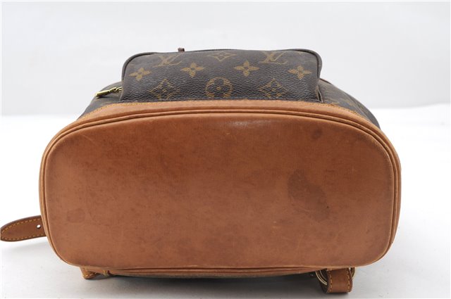 Authentic Louis Vuitton Monogram Montsouris MM Backpack M51136 LV 2435F
