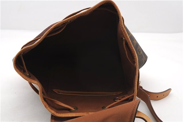 Authentic Louis Vuitton Monogram Montsouris MM Backpack M51136 LV 2435F