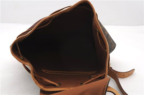 Authentic Louis Vuitton Monogram Montsouris MM Backpack M51136 LV 2435F