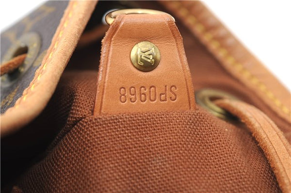 Authentic Louis Vuitton Monogram Montsouris MM Backpack M51136 LV 2435F